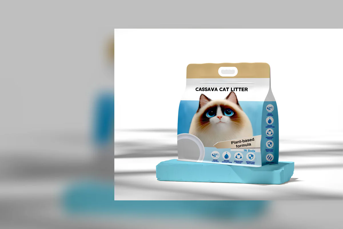 Official Emily pets plant-based cassava cat litter package