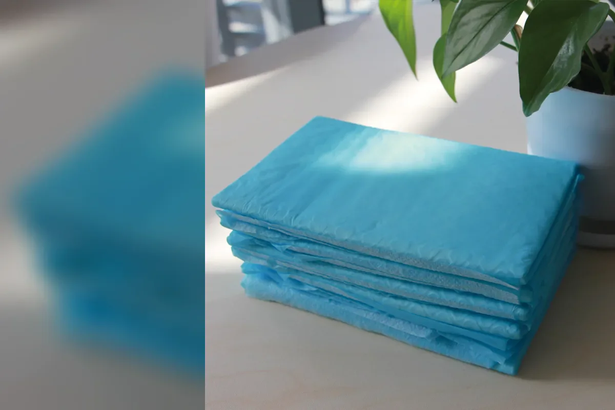 Official Emily pets folded blue pet training pads